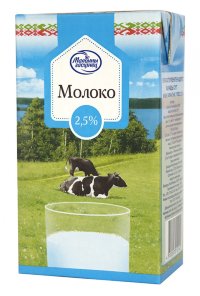 Молоко "Молочный гостинец" 2,5% в уп. ТБА 1л 1*12											