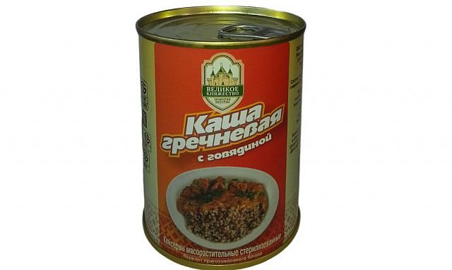 Каша гречневая с говядиной "Калинковичи" 340г
