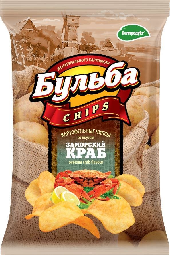 Чипсы из сырого картофеля "Бульба chips"  со вкусом сметаны и сыра 75 г  