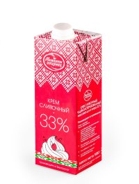 Крем слив. "Молочный гостинец" ультр. 33% в упаковке ТБА 1л 