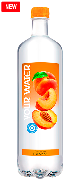 Напиток безалкогольный газ. "Дарида"(Your Water) с ароматом персика 1 л 1*12