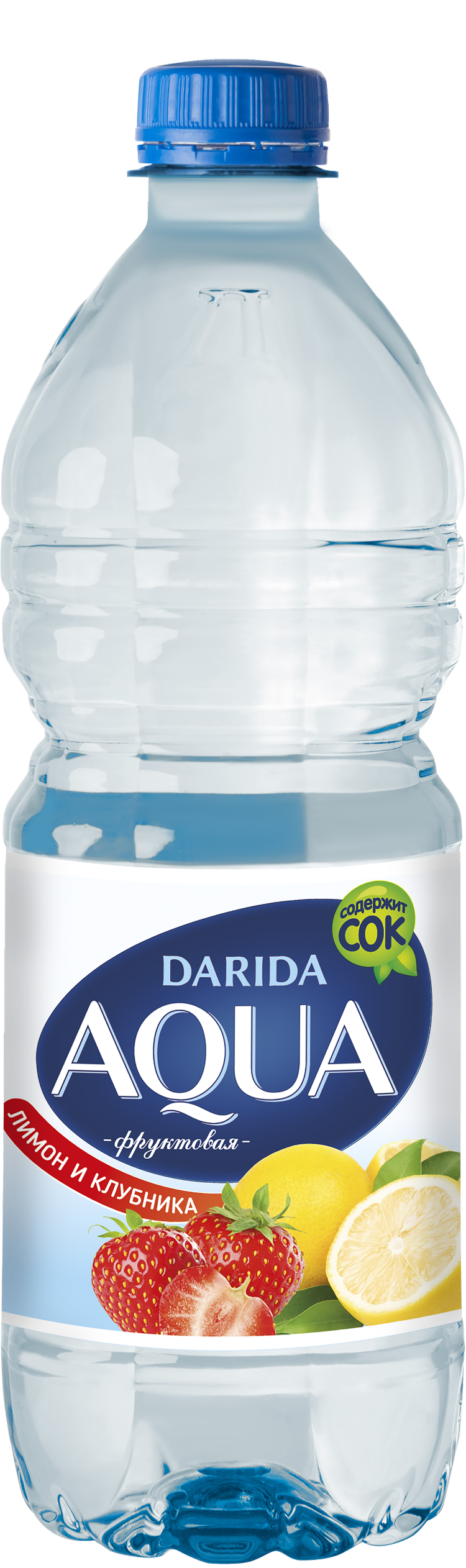 Напиток безалкогольный негаз."Аква ФРУКТОВАЯ" с аром.клубники и лимона  0,75 л 