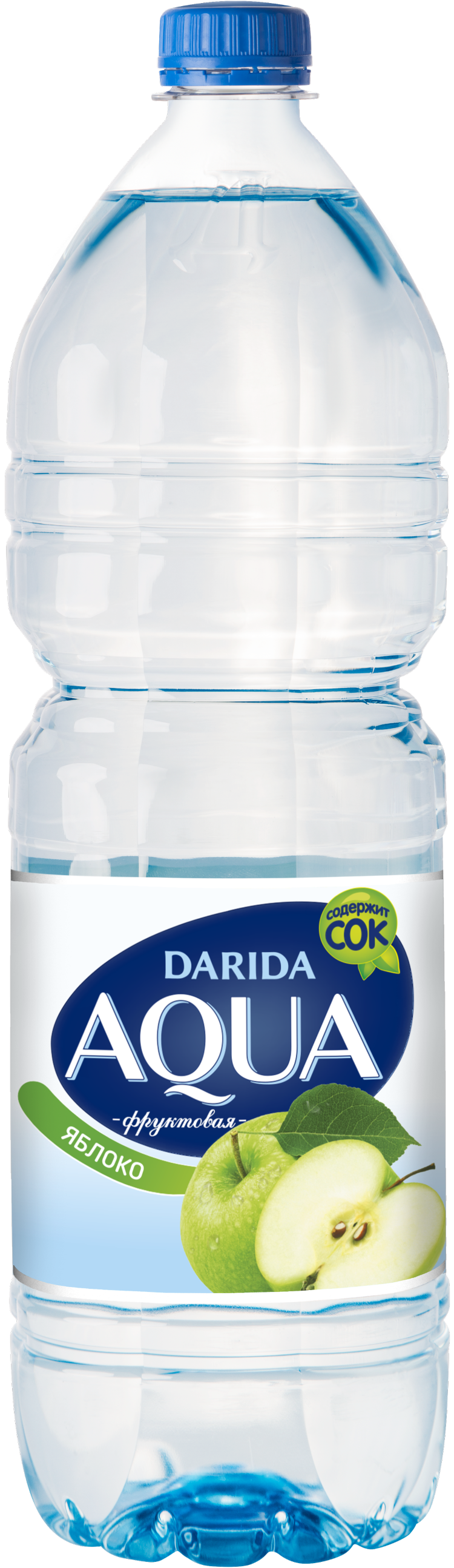 Напиток безалкогольный негаз."Аква ФРУКТОВАЯ" с аром. яблокаа  1,5 л    
