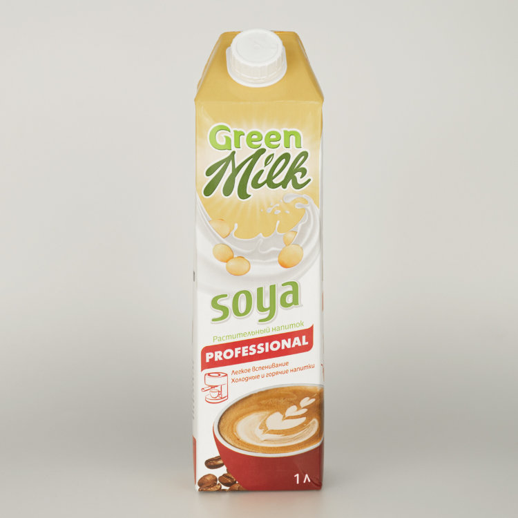 Напиток "Greenmilk" SOYA Professional из сои, безалк.обогащ.кальцием и витаминами 1л 
