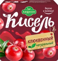 Кисель с фруктовым ароматом "Клюква" 220гр 