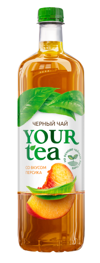 Напиток безалкогольный нег. "Черный чай с ароматом персика" 0,5 л 