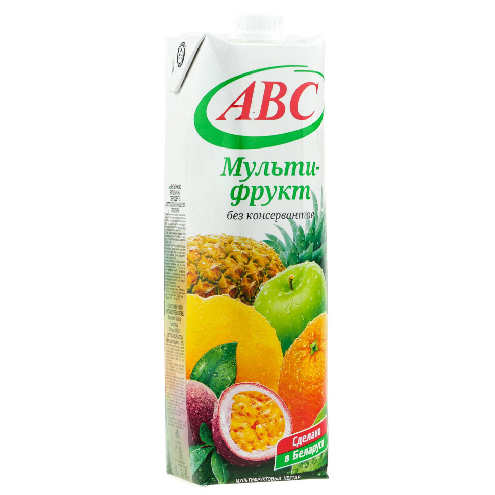 Нектар "АВС" мультифруктовый 1л призма 