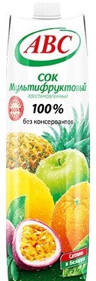 Сок "АВС" мультифруктовый 1л призма 