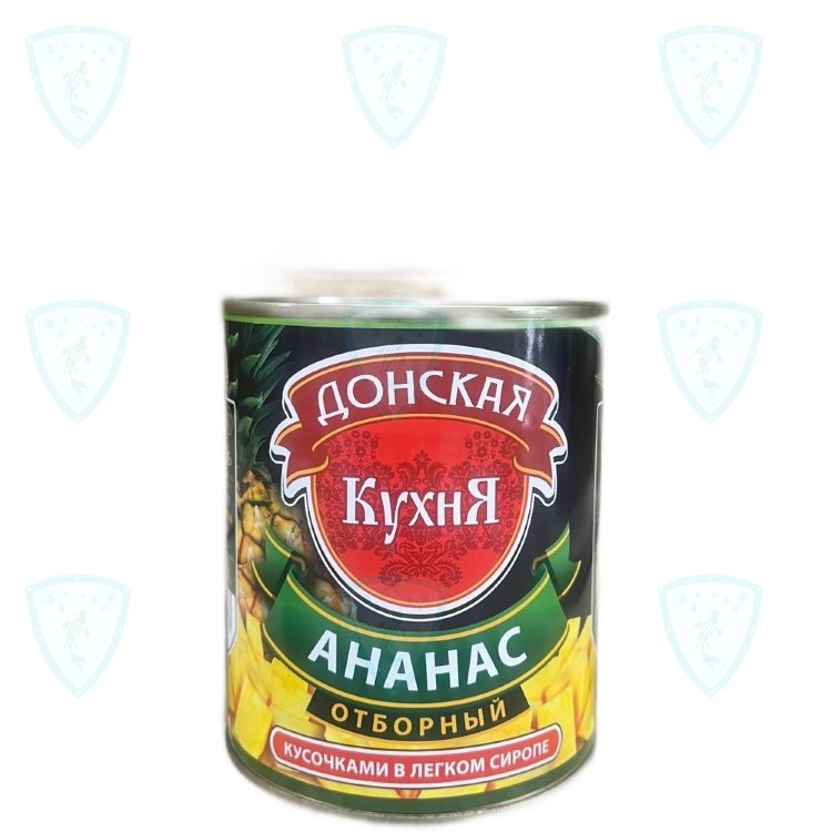 Ананасы кусочки "Донская Кухня" 850 мл 