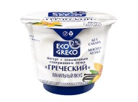 Йогурт "ECO GRECO" с повышенным содержанием белка "Ванильный вкус" м.д.ж.2% стакан 230г 1*12