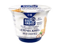 Йогурт "ECO GRECO" с повышенным содержанием белка "Орех-злаки-мед" м.д.ж.2% стакан 230г 1*12