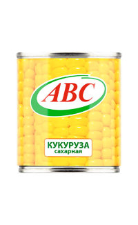 Кукуруза сахарная в зернах  "АВС" ж/б 400гр 