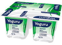 Йогурт "YOGURU" 1,5% стакан 12 5гр бифидо "ММЗ№1" 