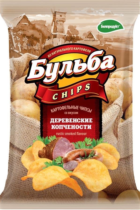 Чипсы из сырого картофеля "Бульба chips" 150 г в ассортименте   