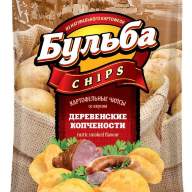 Чипсы из сырого картофеля &quot;Бульба chips&quot; 150 г в ассортименте    - Чипсы из сырого картофеля "Бульба chips" 150 г в ассортименте   