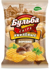 Чипсы из сырого картофеля "Бульба chips" со вкусом Боровиков 75 г  